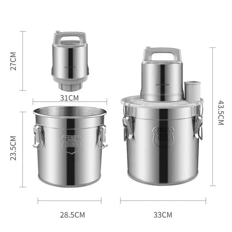 Hachoir a viande electrique de grande capacite et haute puissance robot culinaire en acier inoxydable machine commerciale 16L 20L tailles