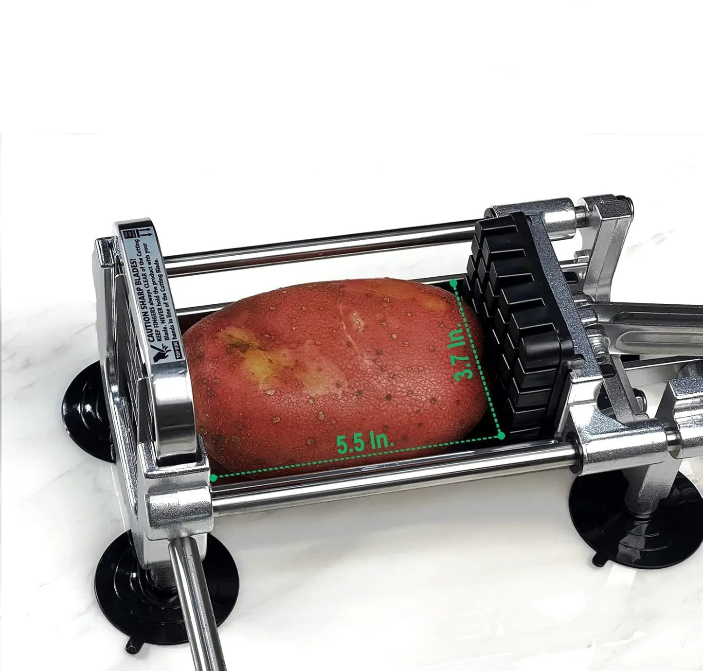 Coupe - frites | Trancheuse à frites™ robuste, coupe - pommes de terre en acier inoxydable pour patates douces, carottes, ignames, concombres - ustensilesZ