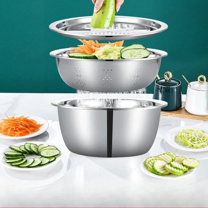 Coupe Légume avec bac récupérateur et saladier