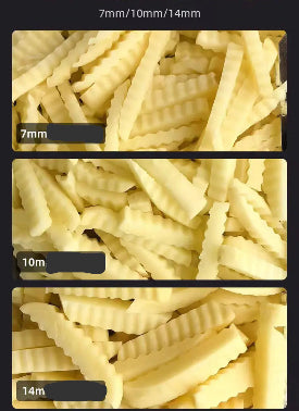 Coupe légumes et fruits électrique professionnelle pour frites