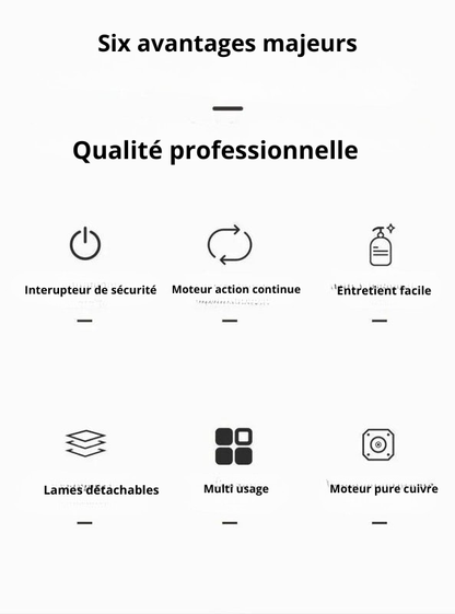 Coupe legume electrique multifonction professionnel familiale qualite
