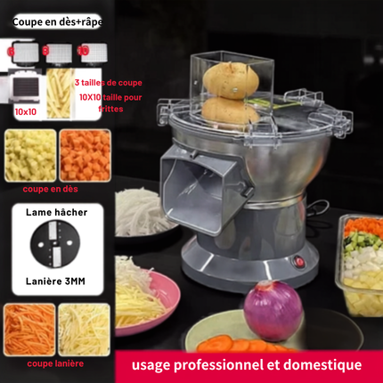 Coupe legume electrique usage professionnel et domestique