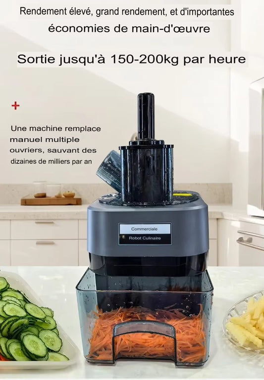 Coupe-légumes Commercial à Double bec 4 en 1 multifonctionnel