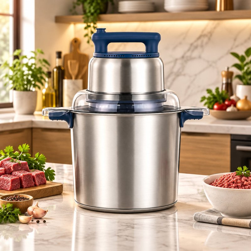 Hachoir a viande electrique 6L inox hachage tres fine