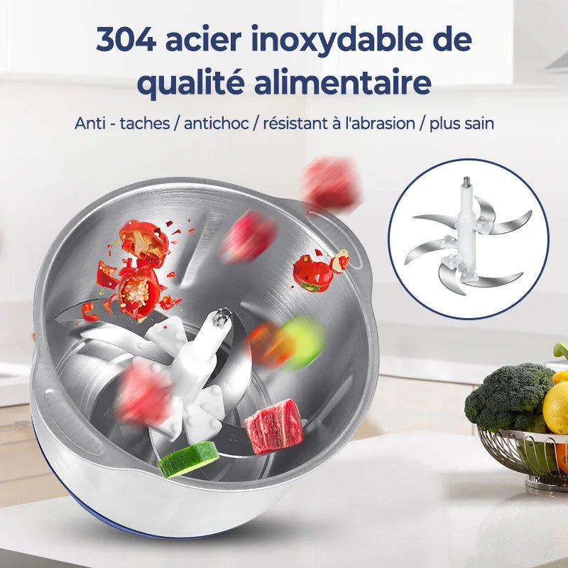 Hachoir à viande électrique anti-taches