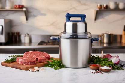 Hachoir a viande electrique puissant 6L 1500W inox Professionnel et Familiale