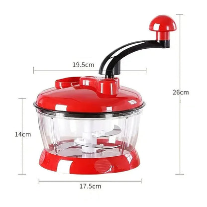 Hachoir ail coupe legume robot culinaire multifonctionnel hachoir viande manuel oignon Chili Cutter Masher accessoires de cuisine dimension