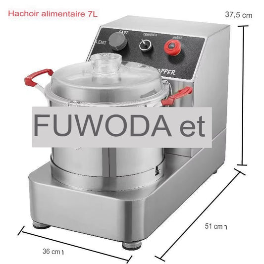 Hachoir alimentaire automatique en acier inoxydable equipement de coupe de viande fraîche et de legume equipement de hachage de  cuisine a grande vitesse