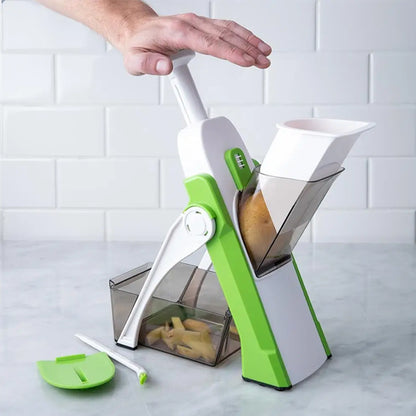 Mandoline cuisine bouton poussoir protege doigts