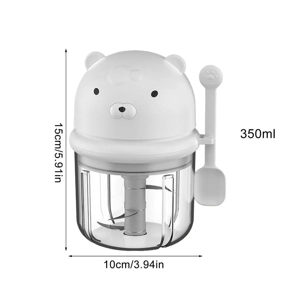 Mini hachoir Ail electrique sans fil 350ml blanc