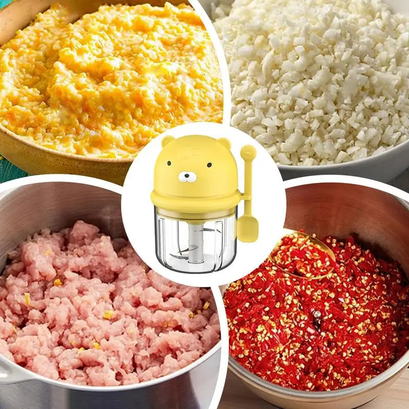 Mini hachoir Ail electrique sans fil 350ml pour puree