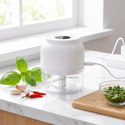 Mini hachoir electrique USB compact chargement rapide