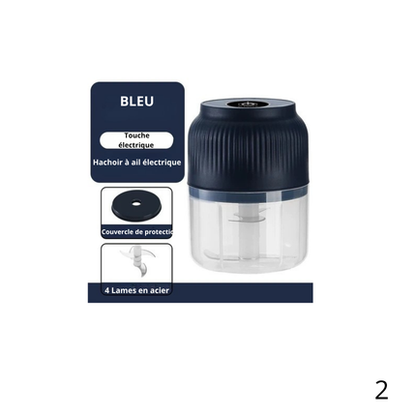 Mini hachoir electrique USB couvercle protection