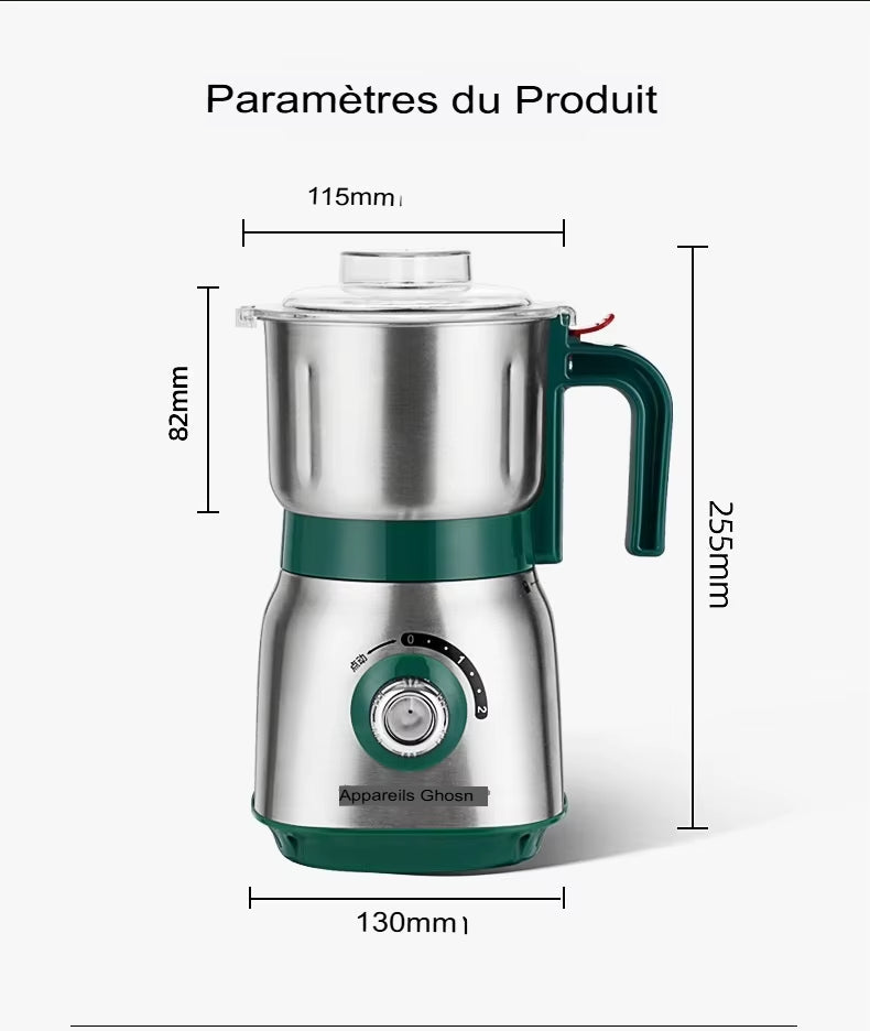 Moulin à broyer électrique humide et sec 600 ml