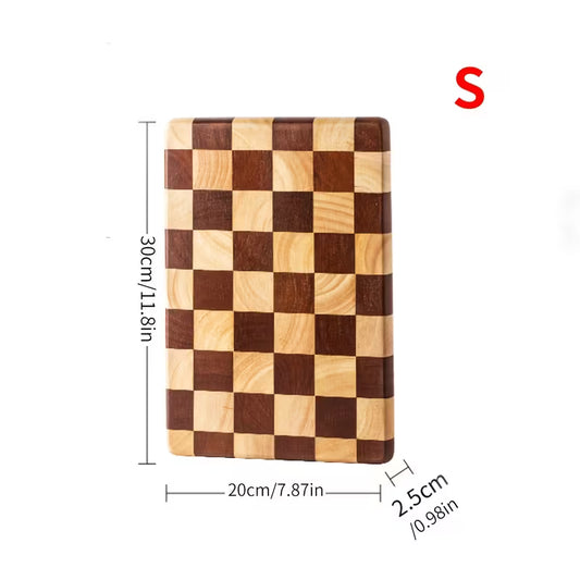 Planche à découper bois™ | Design Damier Élégance Durable