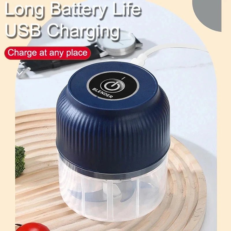 Mini Hachoir Électrique USB 250 ml pour Ail et Légumes