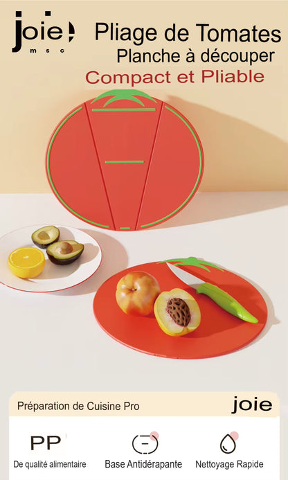 Jolie Planche à découper Tomate™  | Planche à découper pliante Antibactérien Anti-alde Sans odeur Qualité alimentaire Fruits Cuisine Légumes