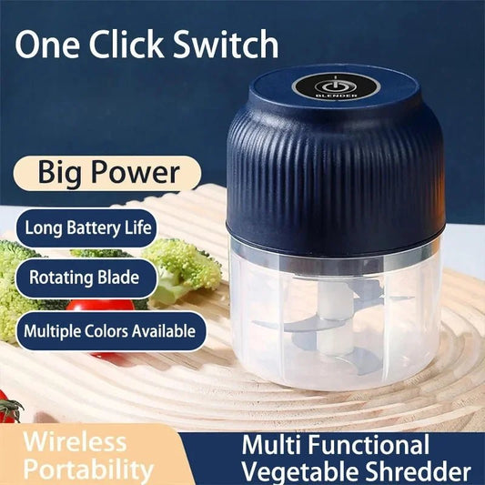 Mini Hachoir Électrique USB 250 ml pour Ail et Légumes