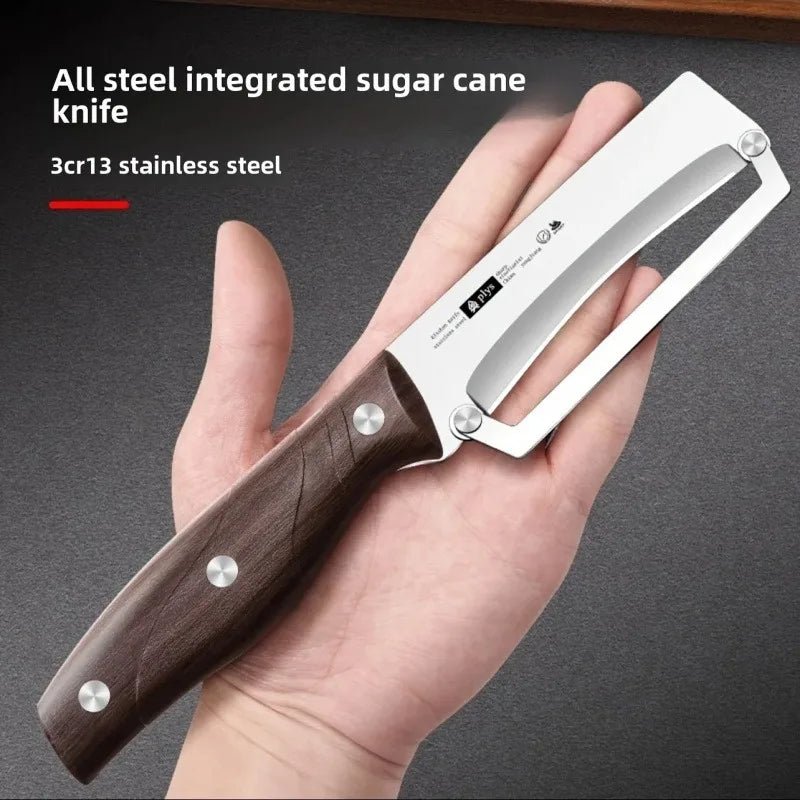 1 PC A Couleur Éplucheur Inox Manche Imitation Bois Polyvalent Cuisine