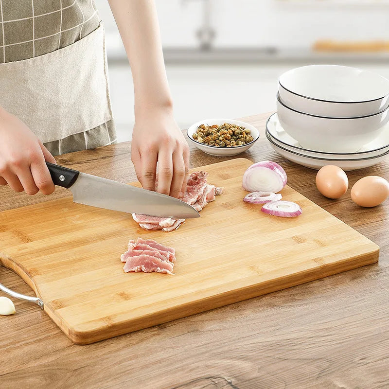 Planche à découper en bambou, bloc de boucher, planche à charcuterie au fromage, planche à découper pour viande, légumes et fruits