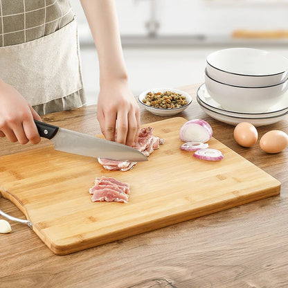 Planche à découper en bambou, bloc de boucher, planche à charcuterie au fromage, planche à découper pour viande, légumes et fruits
