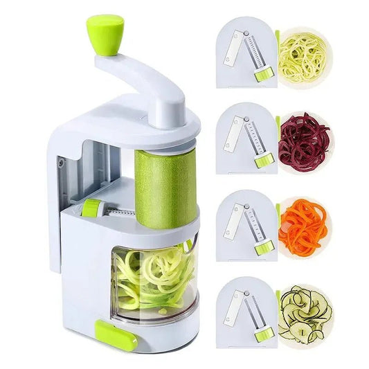 Spiraliseur De Légumes 4-En-1 Avec Lames Rotatives