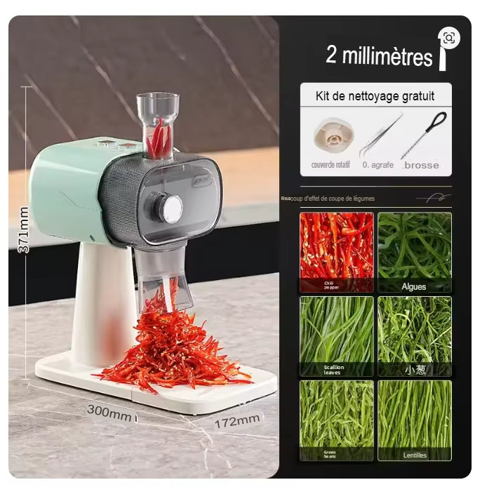 Hachoir Électrique™  | Entièrement Automatique pour Oignons Verts, Piments et Germes de Haricot