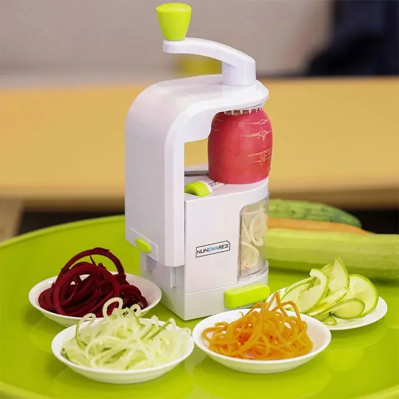 Spiraliseur De Légumes 4-En-1 Avec Lames Rotatives