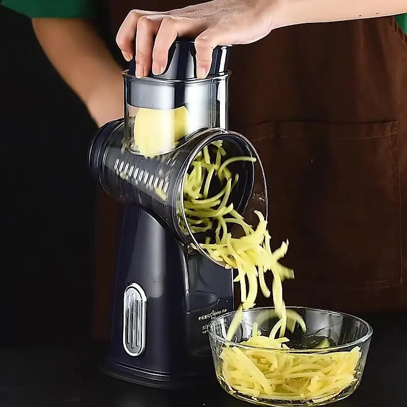 Râpe Rotative à Fromage et Légumes avec 5 Lames