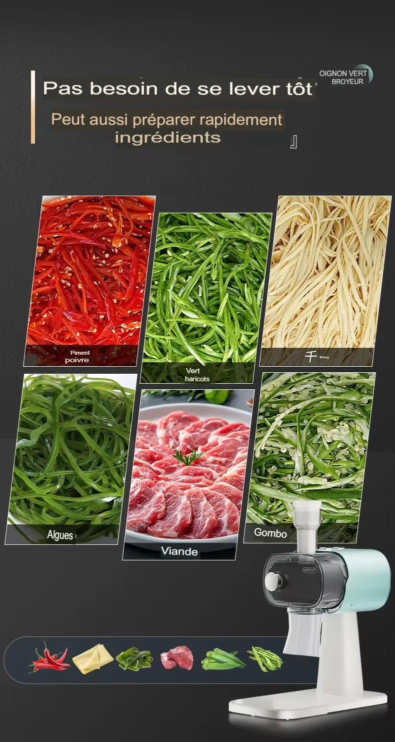 Hachoir Électrique™  | Entièrement Automatique pour Oignons Verts, Piments et Germes de Haricot