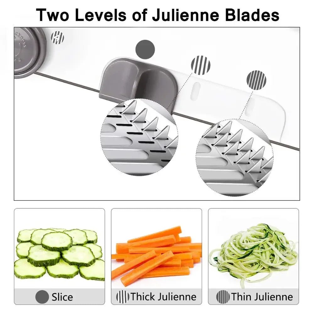 Mandoline Slicer Réglable Inox pour Légumes et Fruits