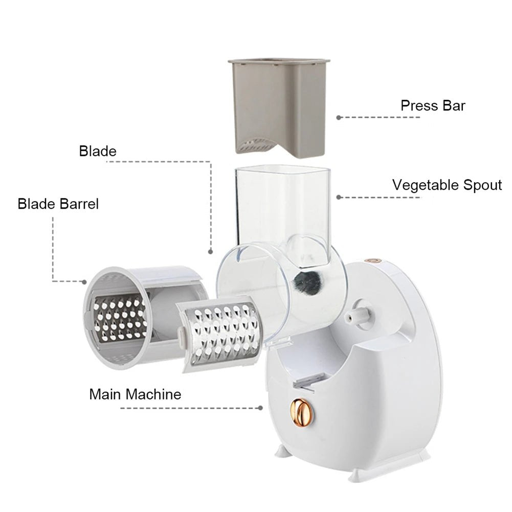 Râpe à Fromage Électrique Sans Fil – Coupe Automatique