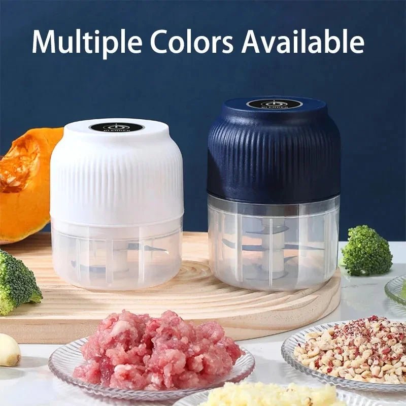 Mini Hachoir Électrique USB 250 ml pour Ail et Légumes
