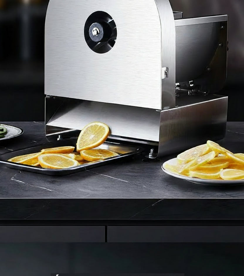 Trancheuse legumes electrique coupe legumes fruits epaisseur uniforme