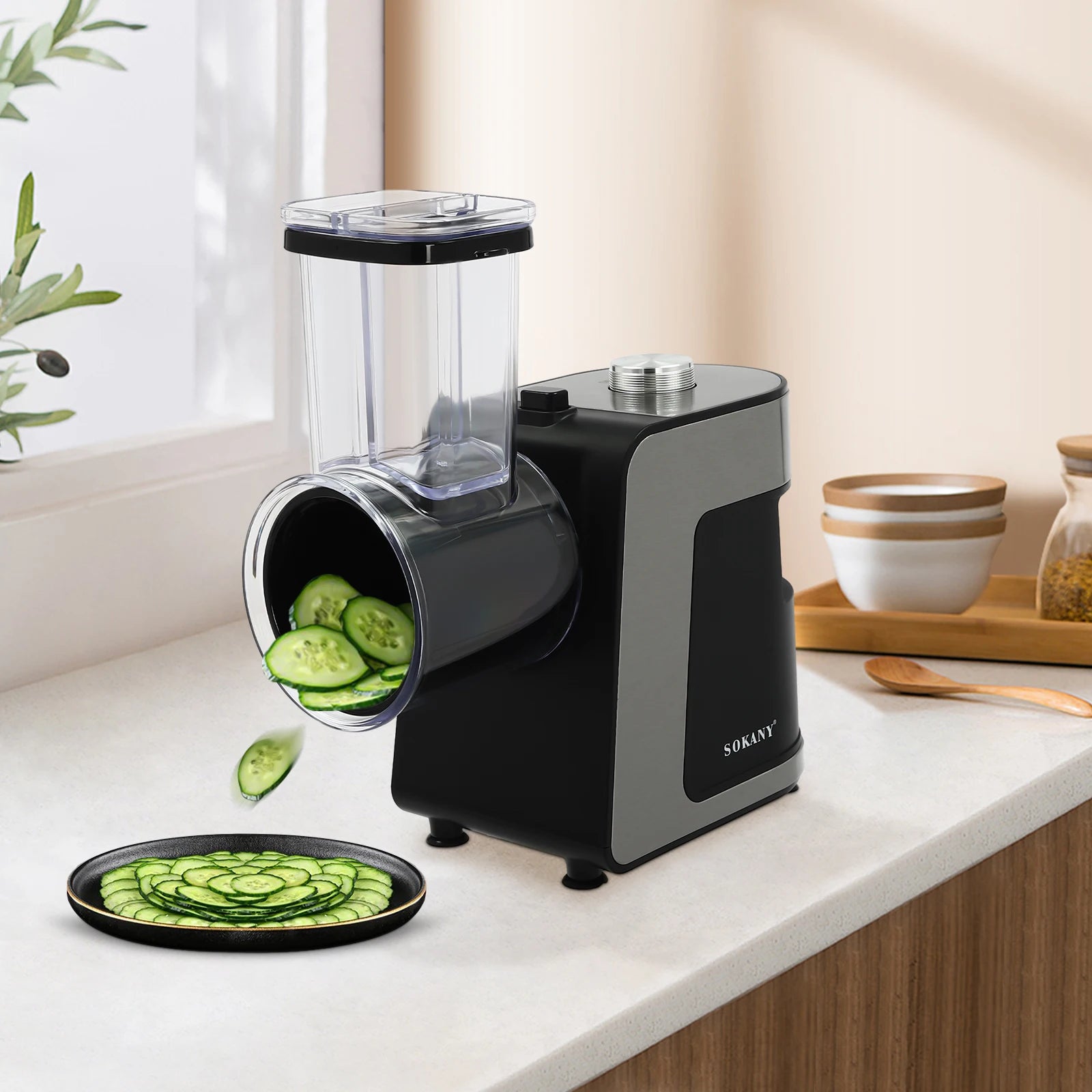 coupe legume electrique fixe plan de travail