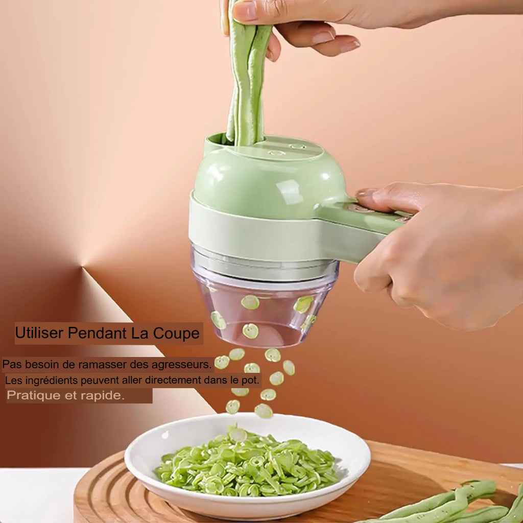 coupe-légumes électrique 5 en 1, l™ robot culinaire et hachoir portables