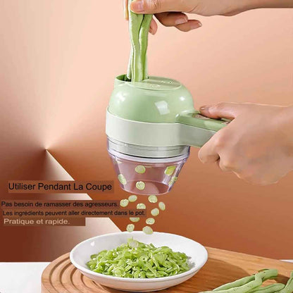 coupe-légumes électrique 5 en 1, l™ robot culinaire et hachoir portables