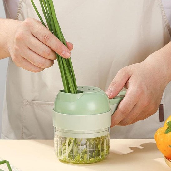 Coupe légumes électriquel poireaux