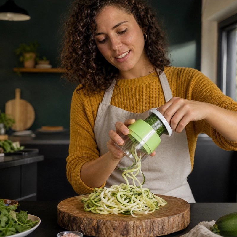 Coupe legumes en forme spirale