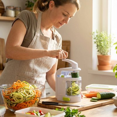 Coupe legumes en spirale radis