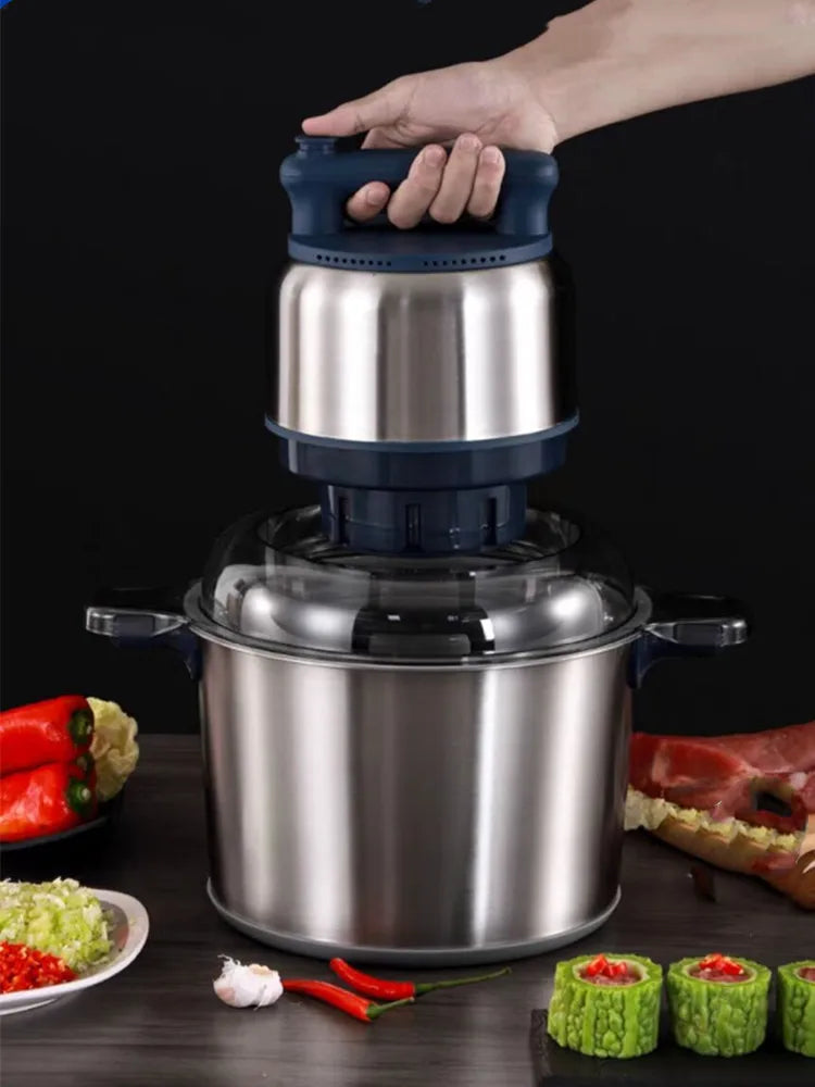 hachoir a viande electrique 8L Inox 1500W ouverture simple