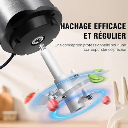 Hachoir électrique quatre lame puissant moteur300w
