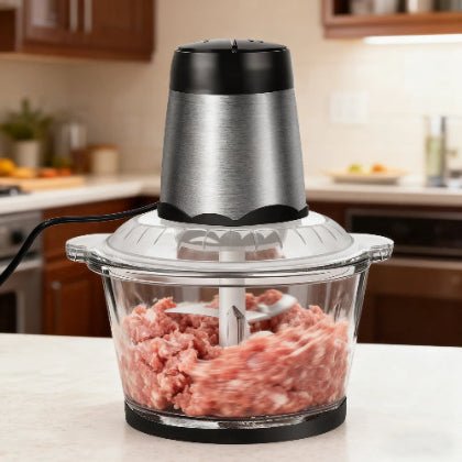 Hachoir à viande électrique 2L | mixeur culinaire compact™ - ustensilesZ