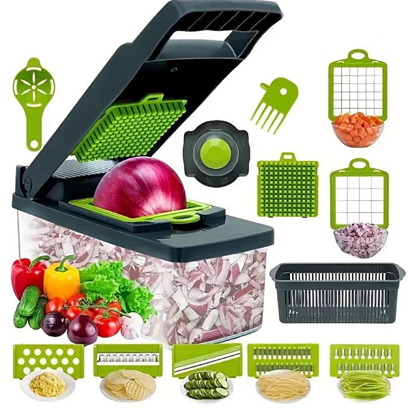 mandoline coupe legume multifonctions 14 pieces