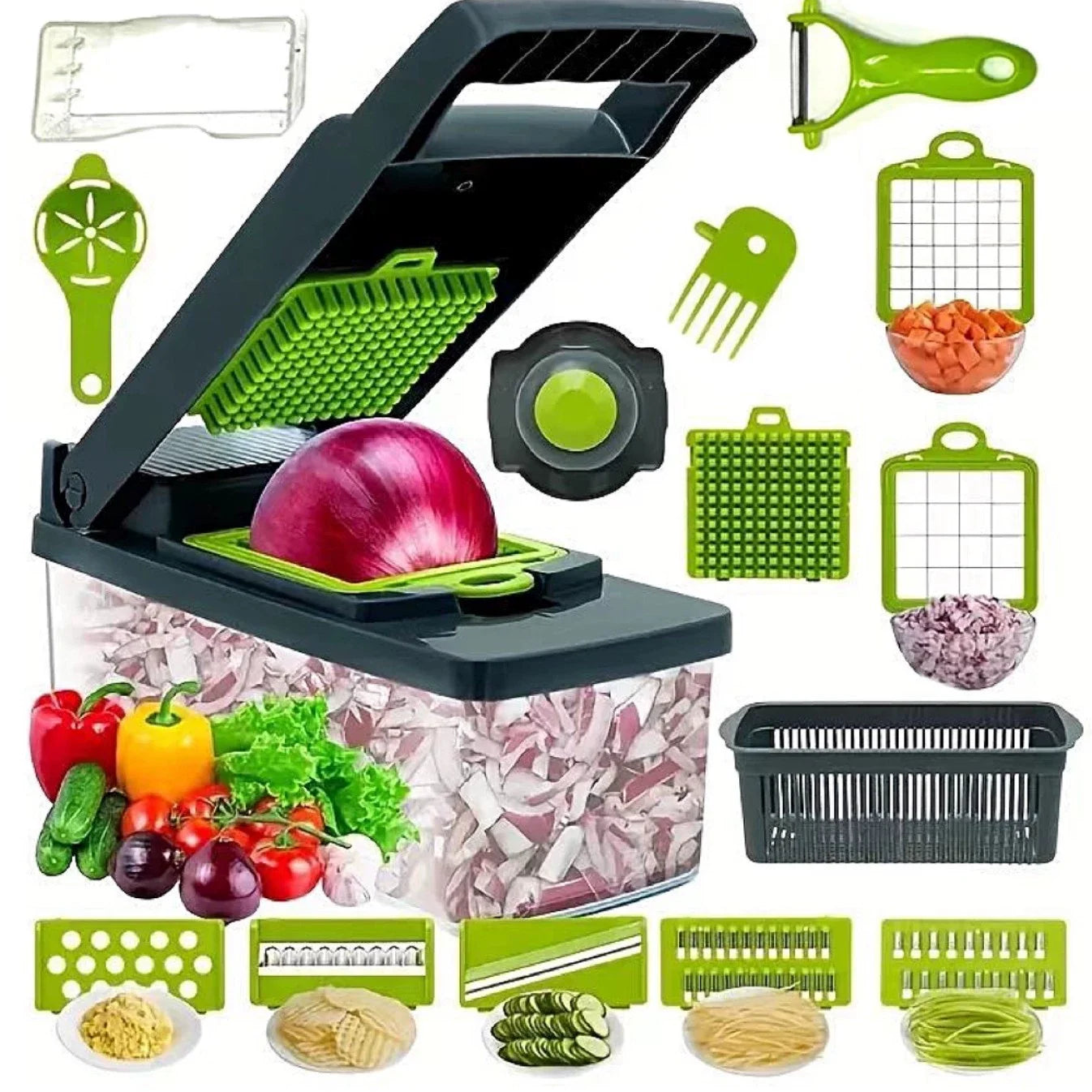 mandoline coupe legume multifonctions 16 pieces