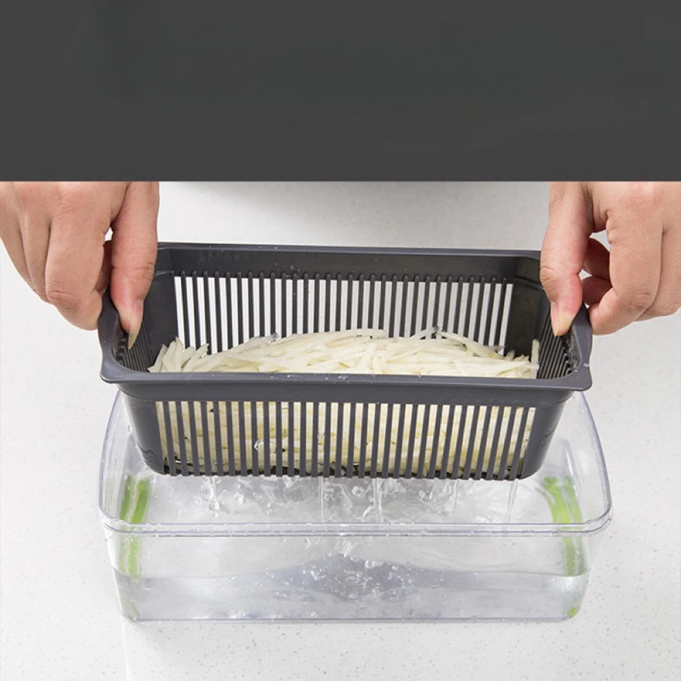 Coupe legume multifonctions bac recuperateur