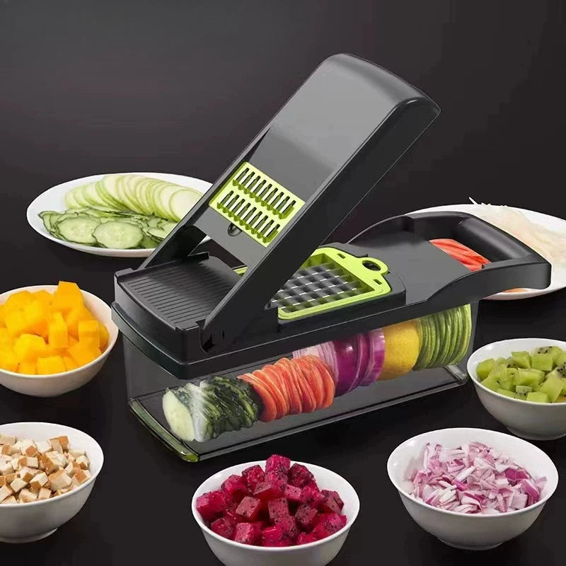 Coupe legume multifonctions julienne cube rondelle