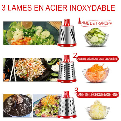 mandoline coupe légume trois lames