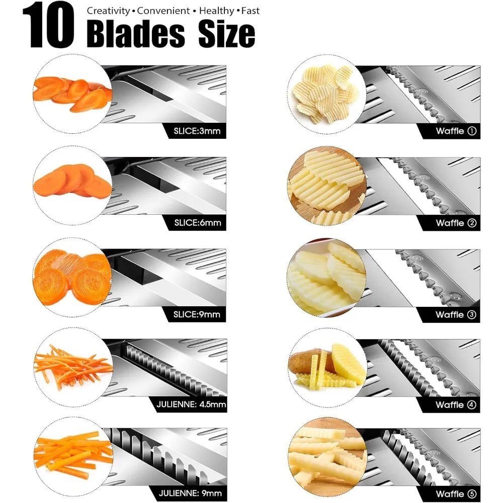 mandoline de cuisine 10 lames