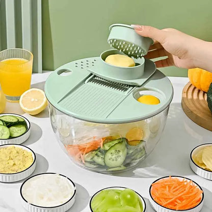 Panier à Salade avec coupe Multifonctions 8 en 1 | Gain de Temps